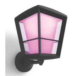 Philips Hue Econic Outdoor LED Smart Up Wall Light Black 15W 1140lm