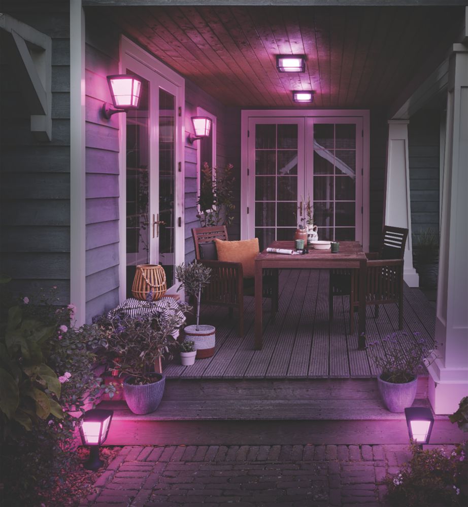 Philips hue econic outdoor white & color wall & ceiling deals light fixture