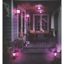 Philips Hue Econic Outdoor LED Smart Up Wall Light Black 15W 1140lm