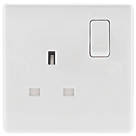 British General 800 Series 13A 1-Gang SP Switched Socket White