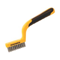 Plastic Yellow Color Dust Cleaning Brush With Long Bristle For Bathroom &  Window