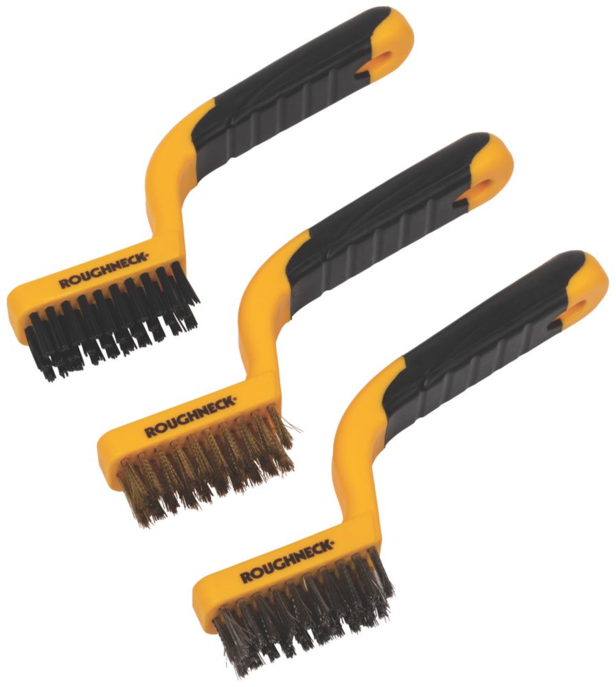 Cleaning Brush with Nylon Bristles, Narrow , 7 long, 3 per pack