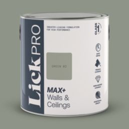 LickPro Max+ 2.5Ltr Green 02 Eggshell Emulsion  Paint