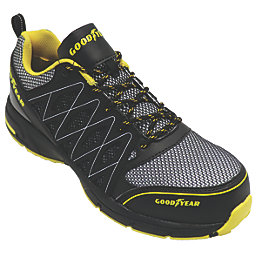 Goodyear GYSHU1502 Metal Free  Safety Trainers Black/Yellow Size 9
