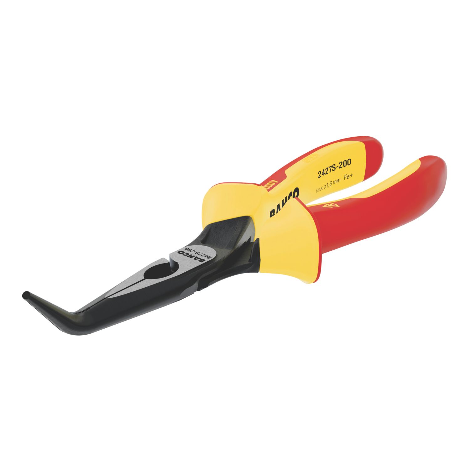 Bahco Electrical Bent Tip Snipe Nose Pliers 8" (200mm) (690RE)