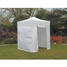 Mini Marquees  6' 6" x 6' 6" (Nominal) Hip Fabric Gazebo White
