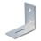 Essentials Adjustable Corner Bracket Silver 55mm x 50mm x 30mm