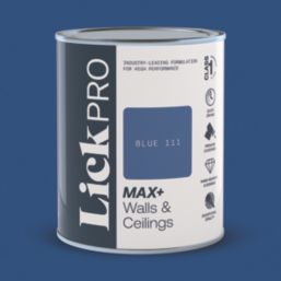 LickPro Max+ 1Ltr Blue 111 Matt Emulsion  Paint