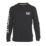 CAT Trademark Banner Long Sleeve T-Shirt Black Small 36-38" Chest