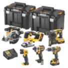 Refurb DEWALT DCK690P3T-GB 18V 3 x 5.0Ah Li-Ion XR Brushless Cordless 6-Piece Power Tool Kit