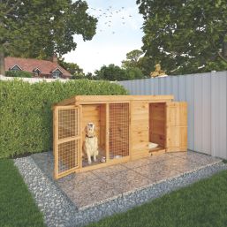 Mercia Berkshire 7' 6" x 3' 6" (Nominal) Pent Shiplap T&G Timber Dog Kennel