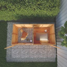 Mercia Berkshire 7' 6" x 3' 6" (Nominal) Pent Shiplap T&G Timber Dog Kennel