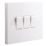 British General 900 Series 10AX 3-Gang 2-Way Light Switch  White