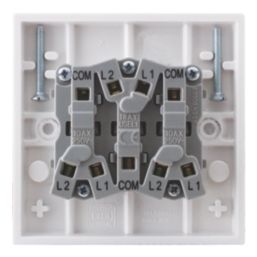 British General 900 Series 10AX 3-Gang 2-Way Light Switch  White
