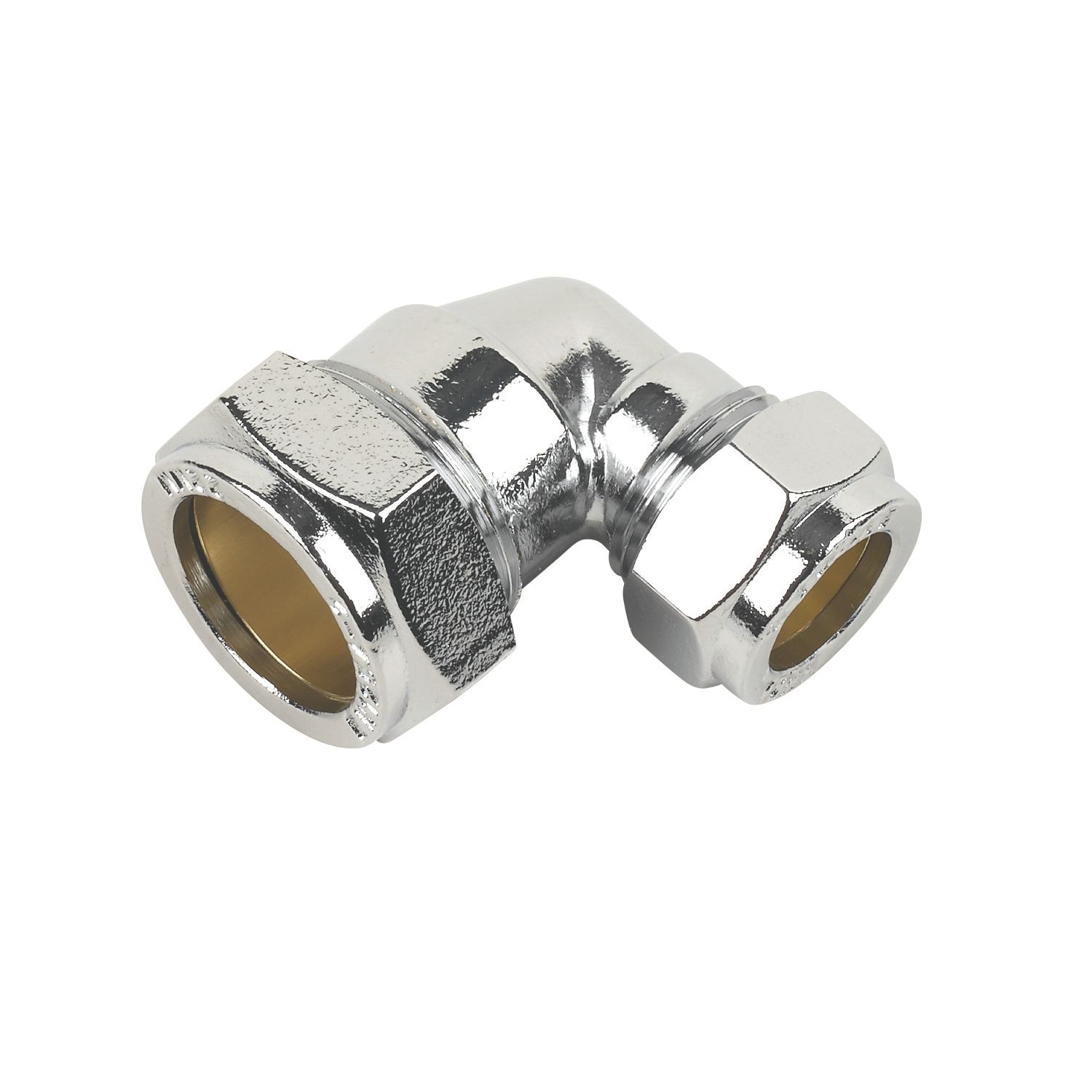 Flomasta Brass Compression Reducing 90° Elbow 22mm x 15mm (69151)