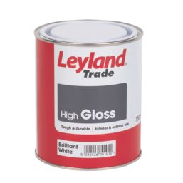 Leyland Trade 750ml Brilliant White High Gloss Solvent-Based Trim Paint