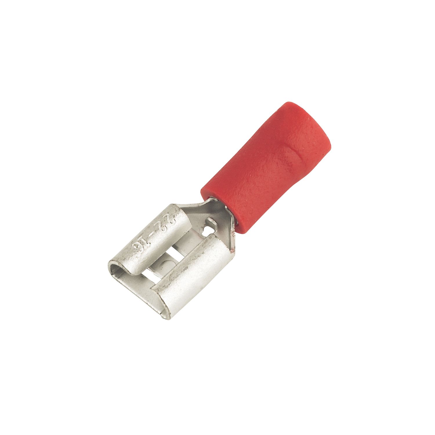 Essentials Insulated Red 6.3mm Push-On (F) Crimps 100 Pack (69179)