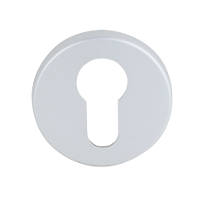 SCREWS 2 PACK ALUMINIUM ESCUTCHEONS SATIN SILVER 33mm
