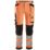 Snickers 6243 Hi-Vis Work Trousers Orange 38" W 32" L