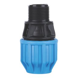 Flomasta  MDPE Male Adaptor 20mm x 3/4"