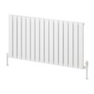 Reina Piatto Single 600mm x 1195mm 3057BTU White Horizontal Designer Radiator