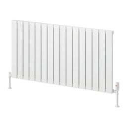 Reina Piatto Single 600mm x 1195mm 3057BTU White Horizontal Designer Radiator
