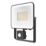 Brackenheath iSpot G3 Frameless Indoor & Outdoor LED Floodlight With PIR Sensor Black 50W 5500lm