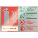 Firechief  Non Photoluminescent "Foam" Fire Safety Sign 150mm x 100mm