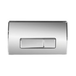 Highlife Bathrooms Storr Square Dual-Flush Flushing Plate Chrome