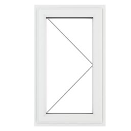 Crystal  Right-Hand Opening Clear Double-Glazed Casement White uPVC Window 610mm x 820mm