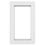 Crystal  Right-Hand Opening Clear Double-Glazed Casement White uPVC Window 610mm x 820mm