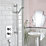 Bristan 1901 Rear-Fed Concealed Chrome Thermostatic Mixer Shower