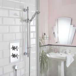 Bristan 1901 Rear-Fed Concealed Chrome Thermostatic Mixer Shower