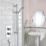 Bristan 1901 Rear-Fed Concealed Chrome Thermostatic Mixer Shower