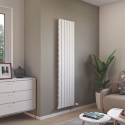Ximax Oceanus 1800mm x 445mm 4164BTU White Vertical Designer Radiator