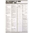 "Electricity At Work Regulations 1989" Poster 840mm x 570mm