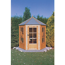 Shire Gazebo 7' x 6' (Nominal) Hexagonal Shiplap T&G Timber Summerhouse