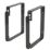 Smith & Locke Ladder Storage Brackets Black 250 x 190mm 2 Pack