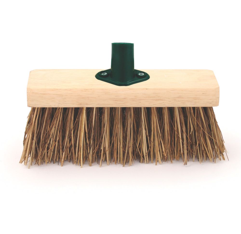 STRAIGHT OUTDOOR BROOM HEAD WITH TELESCOPIC HANDLE 