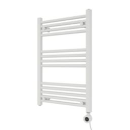 Azur 750mm x 500mm 1024BTU White Flat Electric Towel Radiator