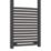 Flomasta 1200mm x 500mm 1815BTU Black Curved  Towel Radiator