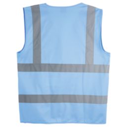 Pro RTX High Visibilty  Waistcoat Sky Blue X Large 48" Chest