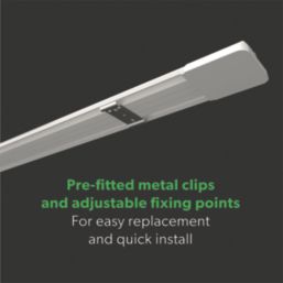 4lite Advantage Single 5ft LED Batten Light 48W 6100lm 220-240V