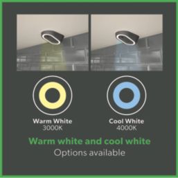 4lite Hampton Wedge LED Black Cool White Under Cabinet Lights Without Bezel 8.3W 85lm 3 Pack