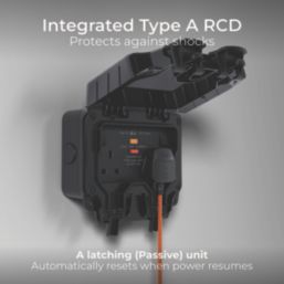 British General Nexus Storm IP66 13A 2-Gang SP Weatherproof Outdoor Switched Passive RCD Socket