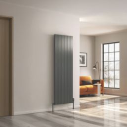 Reina Casina Single 1800mm x 280mm 2211BTU Anthracite Vertical Designer Radiator