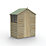 Forest 4Life 5' x 3' (Nominal) Apex Overlap Timber Shed with Base