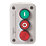 Schneider Electric XALE33V2M Double Pole Flush Push-Button Isolator Switch With Pilot Light NO/NC