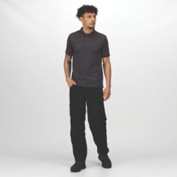 Regatta Lined Action Work Trousers Black 42" W 29" L