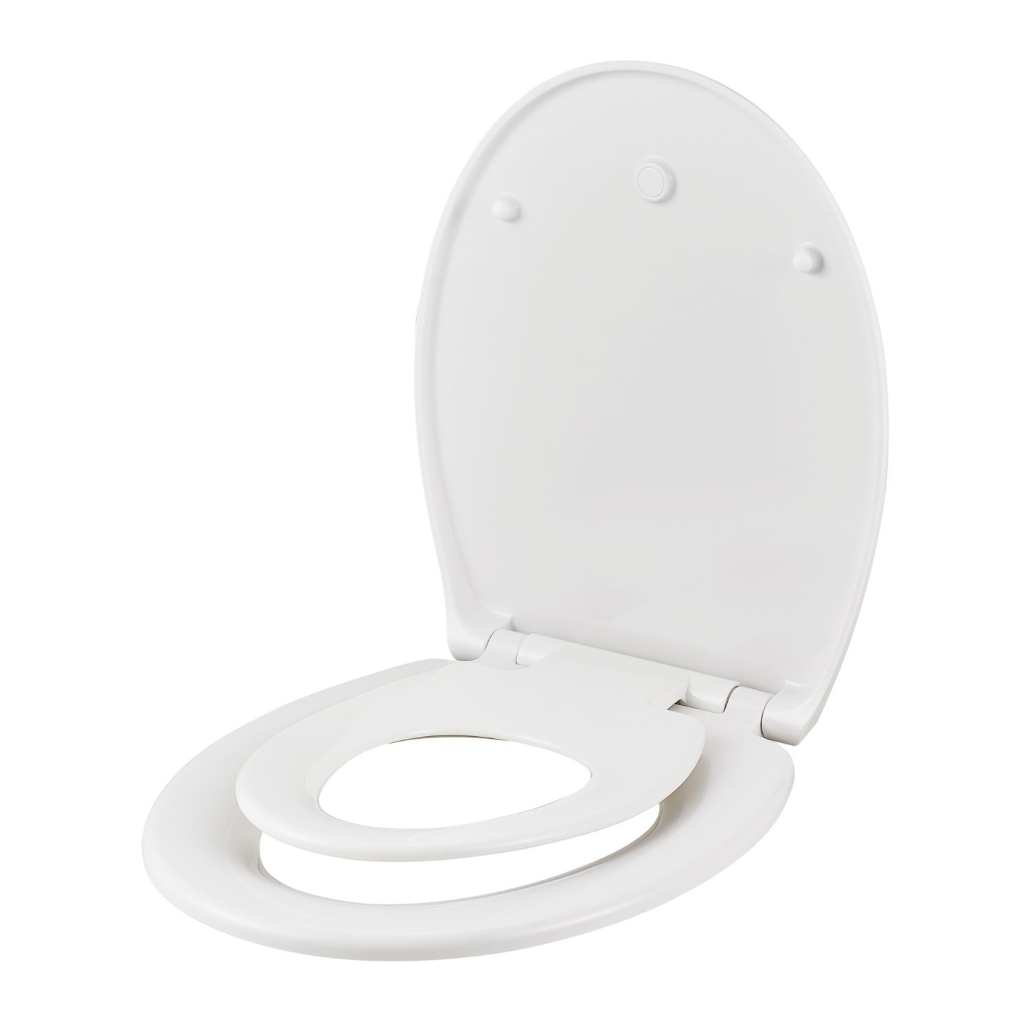 Havel Soft-Close with Quick-Release Family Toilet Seat Duraplast White (692JK)